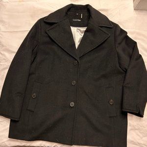 Calvin Klein Single Breasted Pea Coat